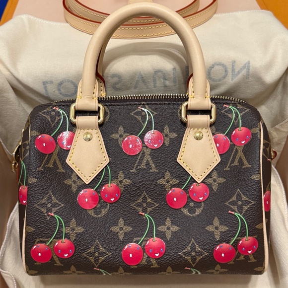 Louis Vuitton x Takashi Murakami 2025 Cherry Speedy Bandoulière 20 NEW in box - Picture 3 of 12